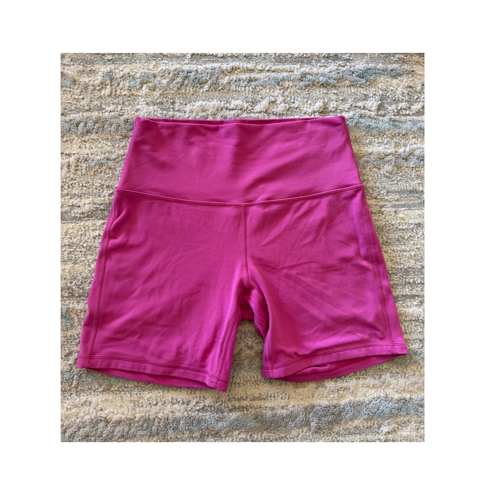 Lululemon Align 6" High Rise Biker Shorts Size 8 Yoga Athletic LW7BRWS